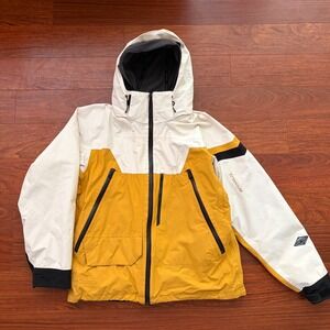 Columbia Mens Titanium Interchange Ski Jacket Size M Yellow Omni-Tech Shell